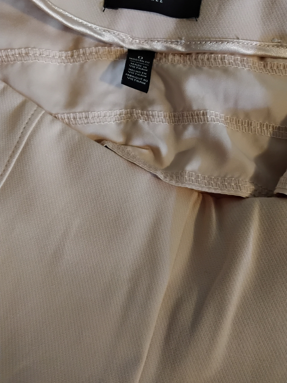 Women's High-Rise Straight Leg Pants in Blush Pink - Picture 6 of 6